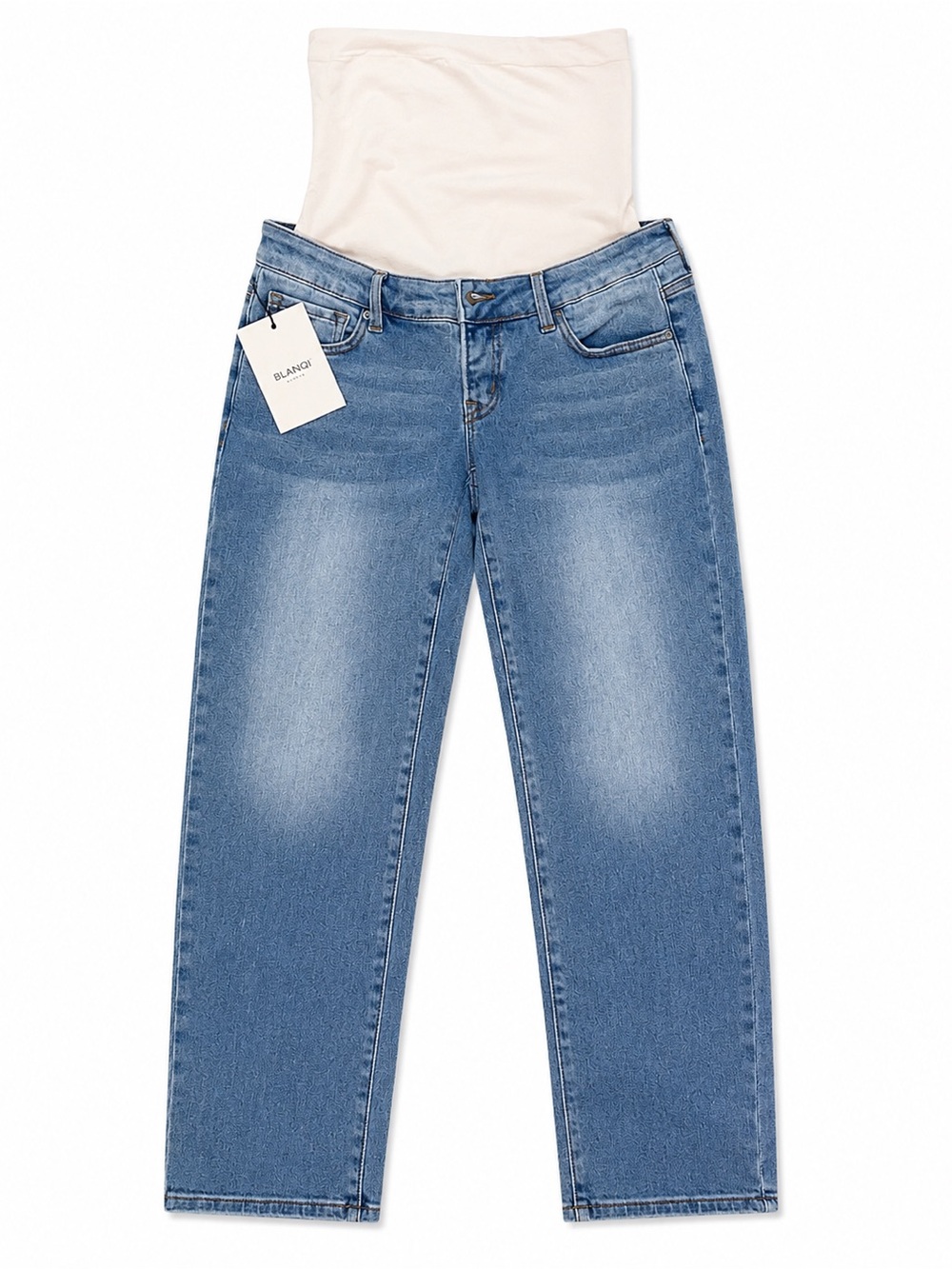 BLANQI Light Blue Straight Leg Maternity Jeans